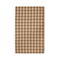HKLIVING Vida Check Table Cloth - Chestnut Cream (140x220cm)