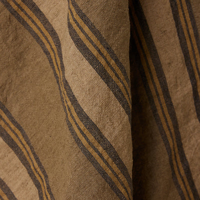HKLIVING Vida Striped Tea Towels, 50 x 70cm - Sand Cream, Amber Grey