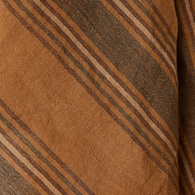 HKLIVING Vida Striped Tea Towels, 50 x 70cm - Sand Cream, Amber Grey