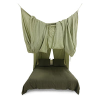 HKLIVING Bed Canopy - Morning Dew Green Cotton Draped Canopy (210x190x290cm)