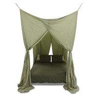 HKLIVING Bed Canopy - Morning Dew Green Cotton Draped Canopy (210x190x290cm)