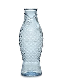 Carafe Bottle Fish & Fish by Serax in Green, Clear, and Blue