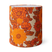 Silk Lamp Shade, Petal, 70s Orange Red, HKLIVING