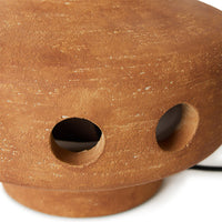 ultimate lamp base in mud by HKLIVING with rounded terracotta shape
