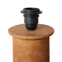 Terracotta Lamp Base in Mud 41.5cm by HKLIVING – Earthy Texture for Statement Lighting