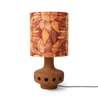 Terracotta Lamp Base in Mud 41.5cm by HKLIVING – Earthy Texture for Statement Lighting