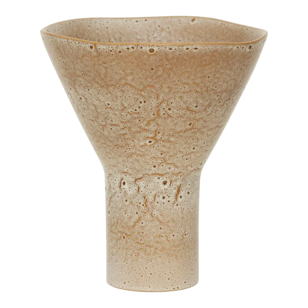 Yaro vase from the front, showing its wide flared top