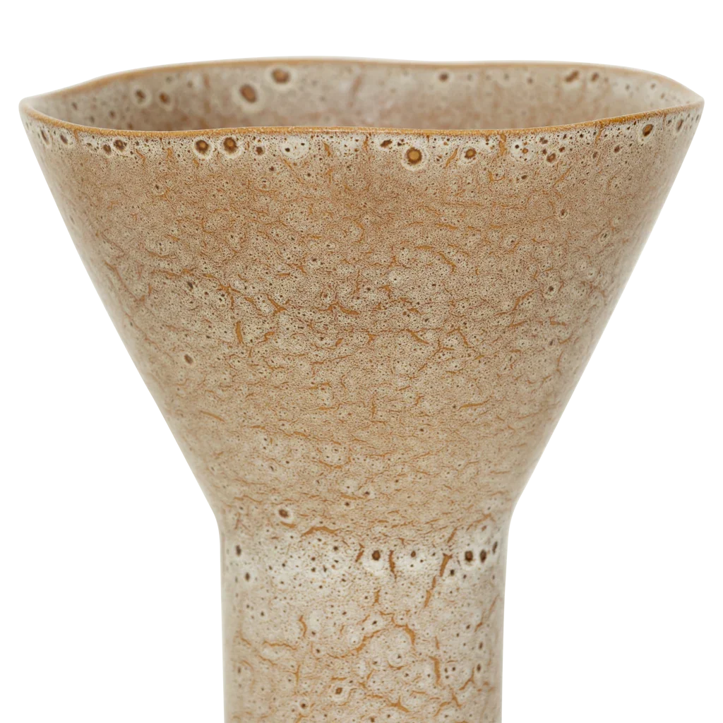 Close-up of the crackle reactive glaze on the Yaro vase