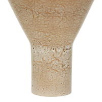 Yaro sand beige vase from the side